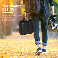 Outsunny set van 2 lege gereedschapskoffers met schuim waterdicht 34x29x15cm(m-6)