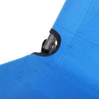 Ligbank ligstoel strandbed tuinstoel inklapbaar 2-traps kussen blauw(m-8)