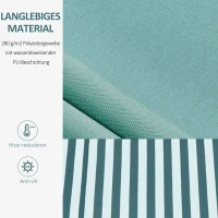 markiza aluminiowa markiza składana ochrona przeciwsłoneczna z korbką ręczną 3,5x2,5 m kolor zielony + biały(m-5)