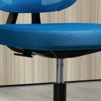 Vinsetto Mesh Bürostuhl Schreibtischstuhl Drehstuhl 360° drehbar Höhenverstellbar Blau 52 x 54 x 74-84 cm(m-9)