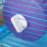 PawHut Gaiola de hamster multinível com plataformas domésticas 47x30x59 cm Azul(m-8)