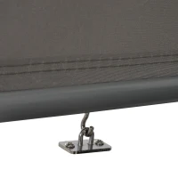 Outsunny Toldo para Balcón 160x250 cm Colocación en Techo o Pared Función Vertical y Horizontal con Tirador Color Gris(m-5)