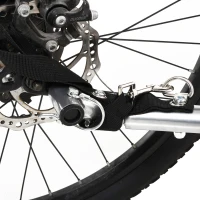 HOMCOM Kinderanhänger Fahrradanhänger Kinder Radanhänger für 2 Kinder mit Fahne Regenschutz atmungsaktiv Schwarz+Orange Stahl 142 x 85 x 105 cm(m-8)