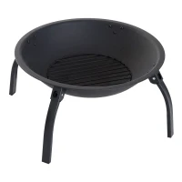 Outsunny MISA NA OGNISKO OGRODOWE PALENISKO 55 cm czarna(m-9)