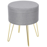 Panca Ottomana Simplihome Scott – Piccola, 73,7 Cm, In Tessuto Grigio Peltro, Con Gambe In Legno Massello – Poggiapiedi O Seduta Aggiuntiva Per Soggiorno, Ingresso, Camera Da Letto - 2
