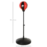 Zestaw z gruszką bokserską Zestaw bokserski Stojak bokserski dla dzieci z regulacją wysokości Worek treningowy(m-3)