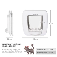 PawHut kattengrot 30 cm x 10 cm x 29 cm(m-3)