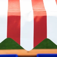 Outsunny zandbak met verstelbaar dak voor kinderen van 3-7 jaar geel 107,5 x 107,5 x 110 cm(m-8)