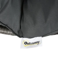 Outsunny FOTEL WIKLINOWY Z PODUSZKAMI czarny(m-4)