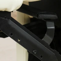 Homcom Fotoliu Relax Crem – Piele Sintetica, Rabatabil Manual(m-10)