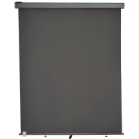 Outsunny Toldo para Balcón 160x250 cm Colocación en Techo o Pared Función Vertical y Horizontal con Tirador Color Gris(m-4)