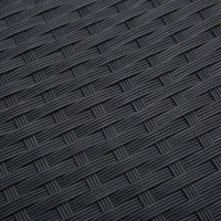 Outsunny Tuinmeubelset 4-delige zitgroep 3 banken salontafel PP rotan(m-8)
