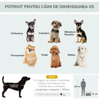 PawHut Transportor penru câinipliabil, gri, 46x36x41cm(m-5)
