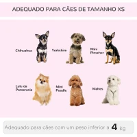 PawHut Transportadora 2 em 1 para Animais de Estimação Mochila ou Carrinho de Viagem para Cães e Gatos com 2 Rodas Alça Retrátil de Alumínio e Bolso de Armazenamento 42x25x55cm Rosa(m-11)