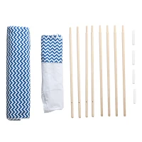 HOMCOM kinder tipi tipi tent kinder speeltent speel tipi met kussens wit(m-8)