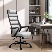 Vinsetto High-Back Office Chair Spandex Fabric Grey(m-10)