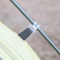 Outsunny kampeertent 2-persoons tent koepeltent PU3000mm licht aluminium crème(m-9)