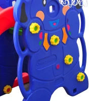 HOMCOM® Kinderrutsche Gartenrutsche Elefantenrutsche mit Schaukel(m-5)