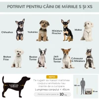 PawHut Geanta Caini Pisici Transport Animale de Companie, Pliabila, Cafea Cream 70x51x59cm(m-5)