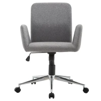 Vinsetto Swivel Office Chair Grey(m-10)