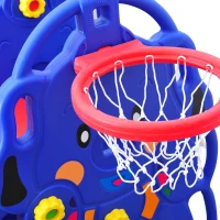 HOMCOM® Kinderrutsche Gartenrutsche Elefantenrutsche mit Schaukel(m-4)