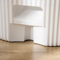 PawHut Comedouro Automático para Cães e Gatos 3,5L com Ecrã LED Temporizador Gravador de Voz Programável 4 Refeições ao Dia Tigela Removível e Lavável 20,5x25x28cm Branco(m-12)