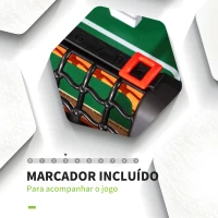 HOMCOM Matraquilho para Crianças acima de 7 Anos com 2 Bolas 8 Hastes 2 Marcadores de Pontos 22 Jogadores 118x104x69cm Multicor(m-5)