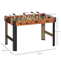 HOMCOM Matraquilho para Crianças acima de 7 Anos com 2 Bolas 8 Hastes 2 Marcadores de Pontos 22 Jogadores 118x104x69cm Multicor(m-3)