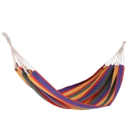 Outsunny® Hängematte Mehrpersonen 150kg Bunt 200x100cm(m-1)