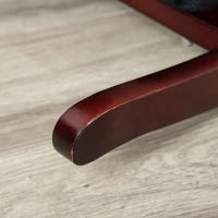 HOMCOM Schaukelpferd Plüsch Kinder Schaukel Pferd Spielzeug braun(m-5)