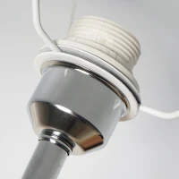 HOMCOM® Stehlampe Tripod Schlafzimmer Standleuchte Stehleuchte 40W Metall grau ∅48 x 156 cm(m-7)