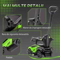 Aiyaplay Masinuta Copii 2‑in‑1 – Lamborghini Verde cu Volan & Claxon(m-7)