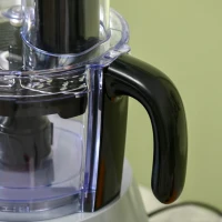 HOMCOM 650W Küchenmaschine mit 1L Rührschüssel 1,25L Mixer Multizerkleinerer 7-in-1 Funktion Schneiden, Zerkleinern, Verquirlen, Hacken, Mahlen, Mixen und Mischen 3 Geschwindigkeitsstufen Silber(m-8)