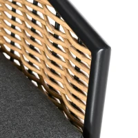 Outsunny 5-delige polyrattan tuinmeubelset, theetafel met aluminium bankkussens(m-9)