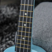 HOMCOM Ukulele Soprano da 21" in Legno Celeste con 4 Corde in Nylon e 2 Plettri(m-8)