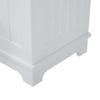 HomCom Mobile per Ingresso con Panca Contenitore e Appendiabiti in Legno, Bianco(m-9)