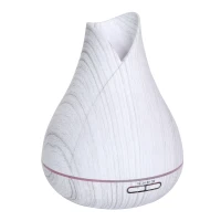HOMCOM Diffusore di Aromi Oli Essenziali per Ambienti, Vaporizzatore con 7 Luci Colorate, Timer e USB, Bianco 300Ml(m-1)