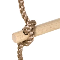 Outsunny Kids Obstacle Course, 42.6 FT Children Slackline Training Equipment, with Monkey Bars, Rope Ladder, Swing, Gym Rings, Tree Protector, Carry Bag(m-14)