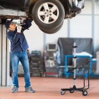 HOMCOM felga wózek opona stojak na opony uchwyt na opony 4 opony do 225(m-10)