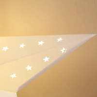 HOMCOM lampa stołowa, lampa świąteczna, papierowa gwiazda, lampa, świecąca gwiazda, biała + złota(m-8)