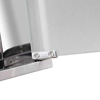 HOMCOM szafka medyczna apteczka na leki 3 półki apteka domowa stal nierdzewna(m-7)