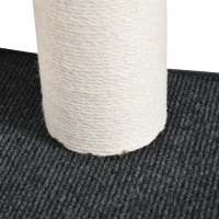 PawHut Wall Scratching Post Cat Climbing Wall Scratching Post Cat Furniture for Wall Climbing Fun for Cats Wall Mount Wood Light Gray+Beige 66 x 28 x 137 cm(m-7)