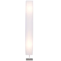 HOMCOM lampa podłogowa stojąca oświetlenie podłogowe do salonu E27 stal nierdzewna 120 cm biała(m-1)
