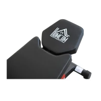 HOMCOM ławka treningowa ławka fitness ławka skośna wielofunkcyjny trenażer brzucha stal(m-8)