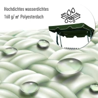 Outsunny huśtawka ogrodowa regulowany daszek przeciwsłoneczny metal zielony(m-6)
