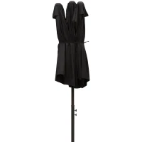 Outsunny parasol podwójny parasol ogrodowy parasol targowy z korbką ręczną 460 x 270 cm(m-6)