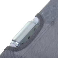 Outsunny Leżak, składany leżak, 4-stopniowy leżak ogrodowy, tkanina siatkowa(m-9)