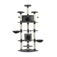 PawHut drapak dla kota do ostrzenia pazurów drzewko do wspinania do zabawy dla kotów(m-1)