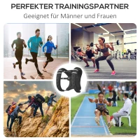 HOMCOM Kamizelka obciążająca regulowana 10 kg trening siłowy czarna(m-7)