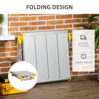 DURHAND Aluminium Work Platforms, Folding Hop up Platform with Safety Lock, 960x710x500mm, 150Kg Capacity(m-5)